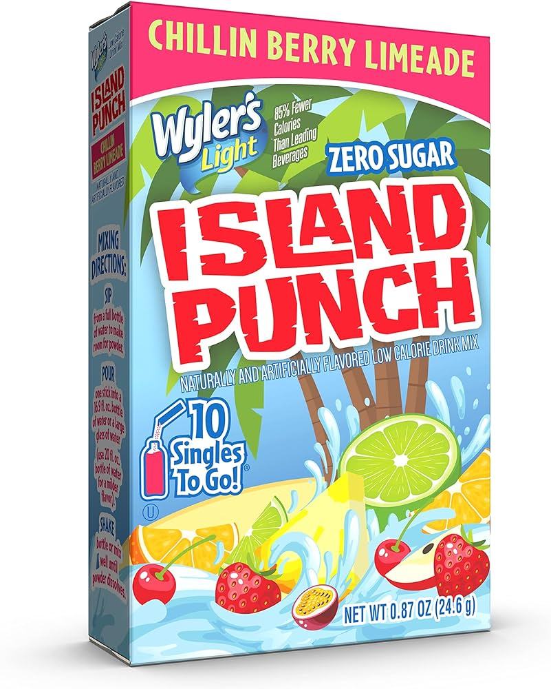 Wyler's Light - Island Punch Chilling Berry Limeade Single To Go Drink Mix 10ct (12 x 0.87oz)