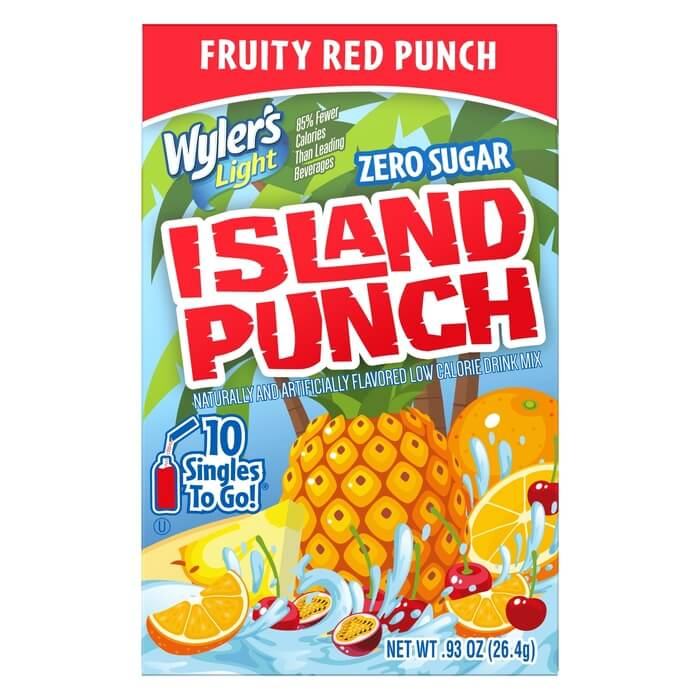 Wyler's Light - Island Punch Fruit Red Punch Single To Go Drink Mix 10ct (12 x 0.93oz)