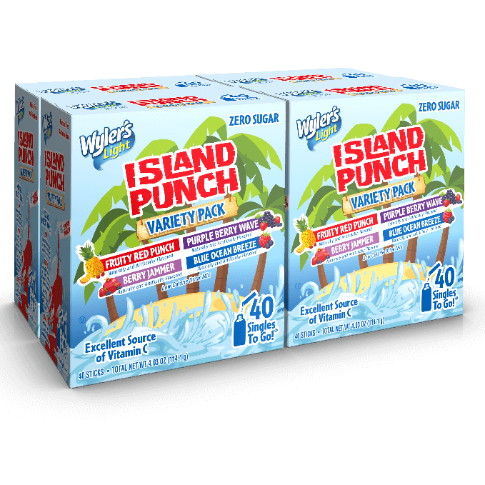 Wyler's Light - Island Punch Variety Pack Singe To Go Drink Mix 40ct (4 x 4.03oz)