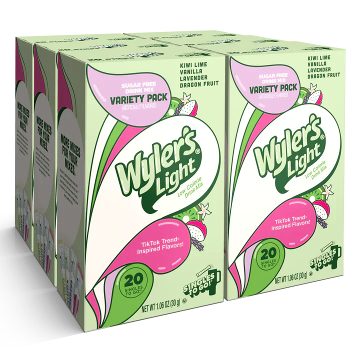 Wyler's Light - Watertok Base Flavors V2 Single To Go Drink Mix 20ct (6 x 1.06oz)