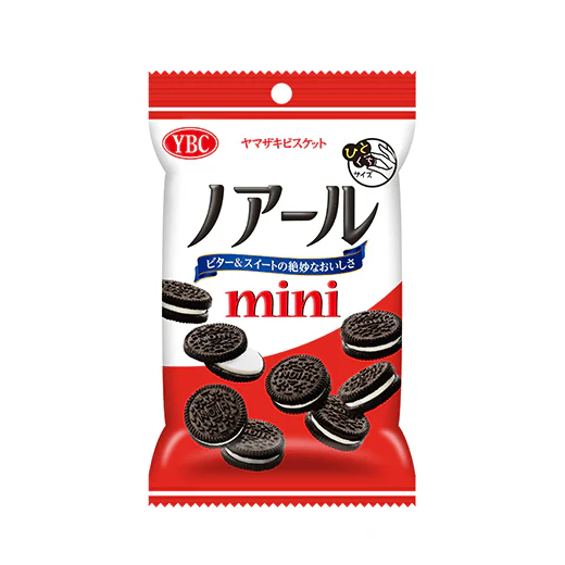 YAMAZAKI BISCUITS Noir Black Cocoa Cream Sandwich Biscuit Mini  10 x (6 x 55g)